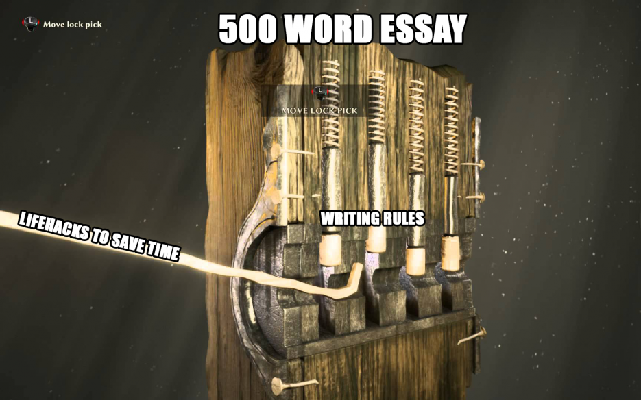 500 word essay - lifehacks to save time